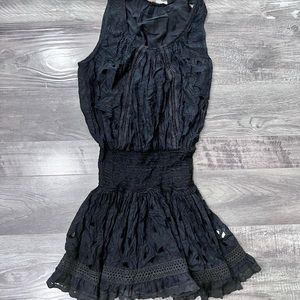 Ramy brook black lace mini dress size s